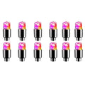2/8/16Pcs Colorful Car Tire Valve Caps LED Car Motorcycle Cycling Wheel Lantern Spokes Hub Tyre Lamp Wheel Caps Oasis Select 12Pcs Colorful