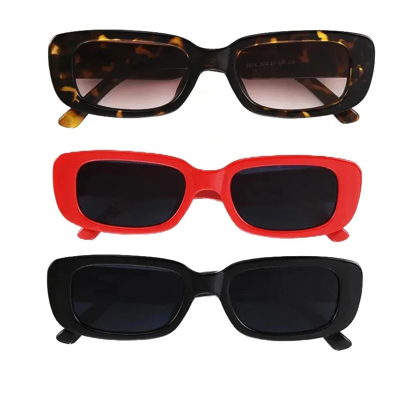 1/2/3/4pcs New Small Sunglasses Women Men Trendy Vintage Brand Designer Hip Hop Square Green Sun Glasses Female Eyewear Oasis Select
