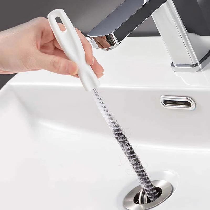 Super Long Flexible Drain Cleaner Pipe Dredging Brush - Bathroom Hair Sewer Sink Cleaning Tool Clog Plug Hole Remover Oasis Select