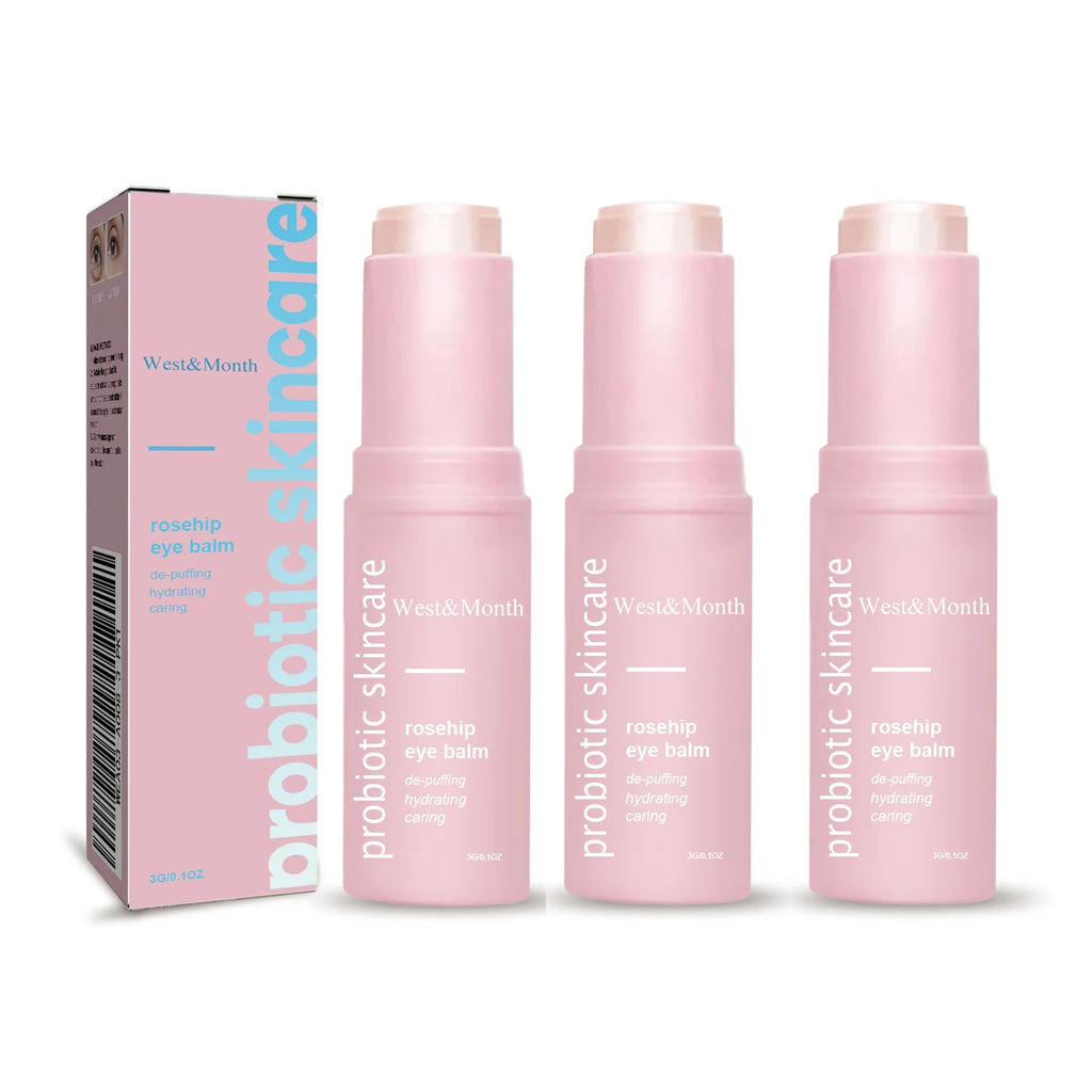 Women Extra Renewing Rosehip Eye Balm Face Lifting Moisturizing Balm Stick Fine Lines Removal Hyaluronic around the Eye Care15ml Oasis Select 3pcs