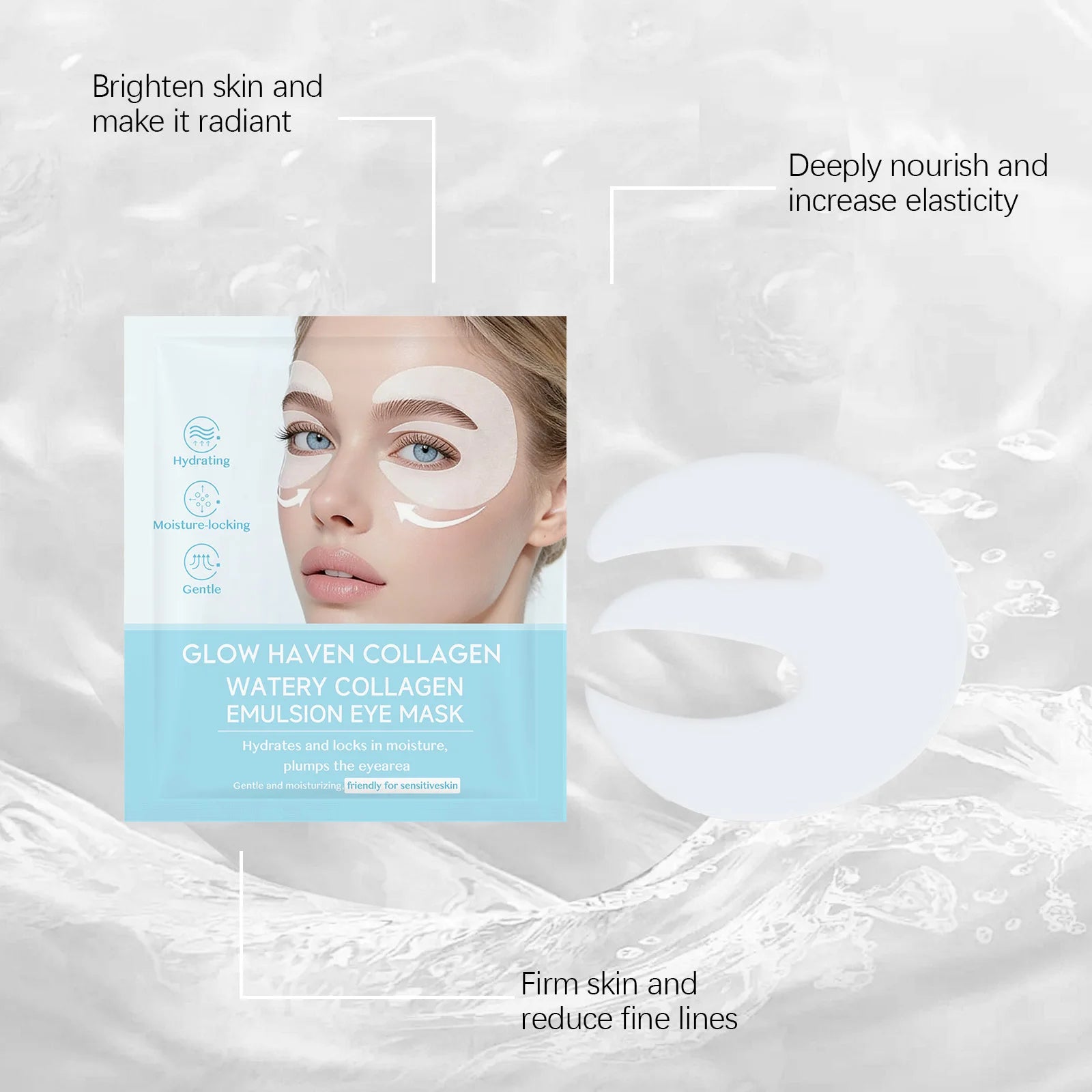 Hoygi Collagen Under Eye Patches – Anti-Wrinkle & Dark Circles Under Eye Mask Oasis Select