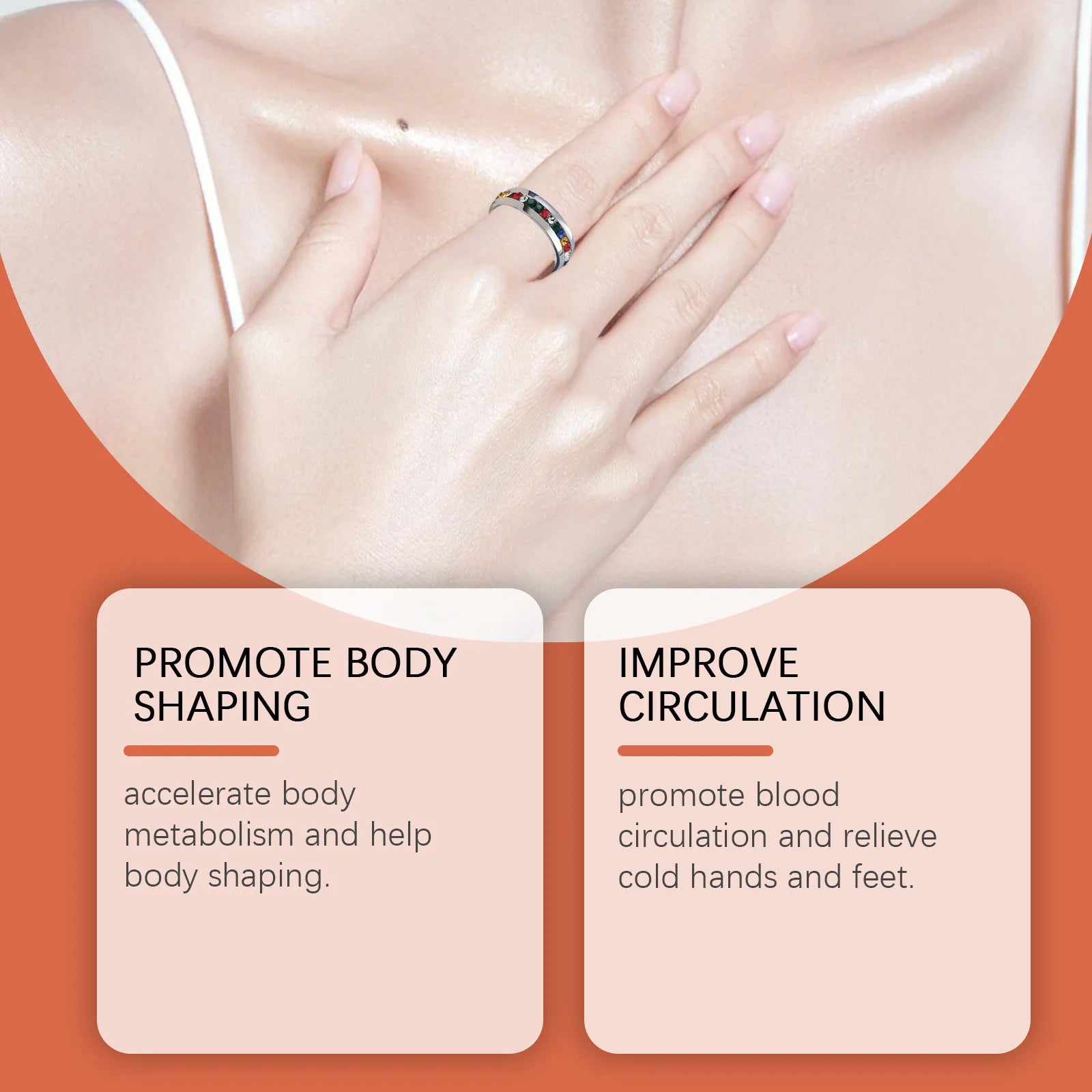 HOUKEA Slimming Ring – Blood Circulation & Body Shaper Slimming Wellness Ring Oasis Select