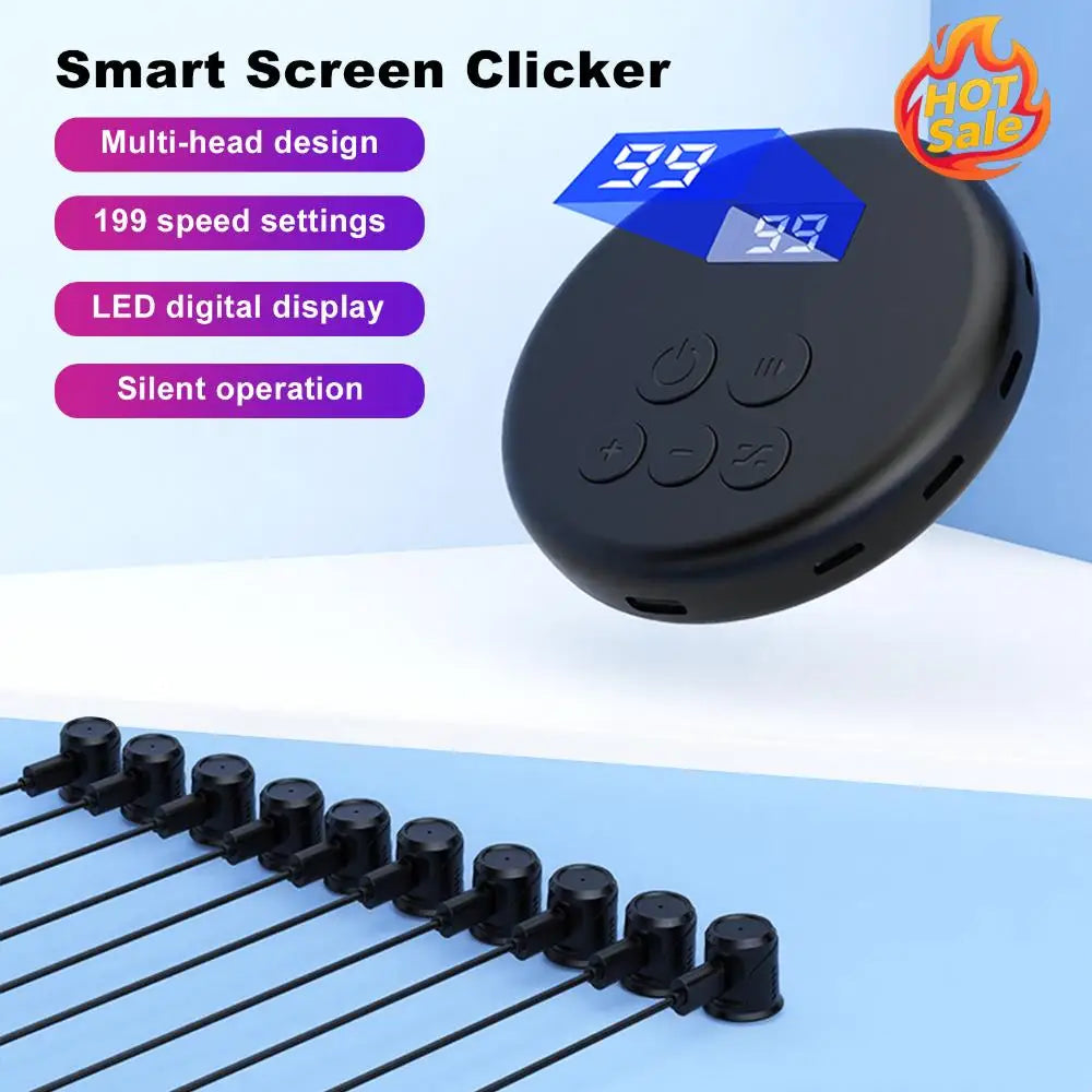 Universal Mobile Phone Screen Auto-clicker Physical Simulation Finger Click for Games Live Broadcasts Deal Reward Tasks Oasis Select