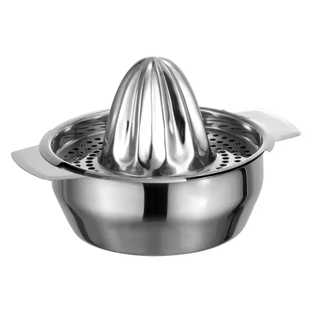 1pc Portable Stainless Steel Lemon Squeezer and Juicer with Bowl Container - Easy to Use and Convenient for Oranges, Lemons Oasis Select
