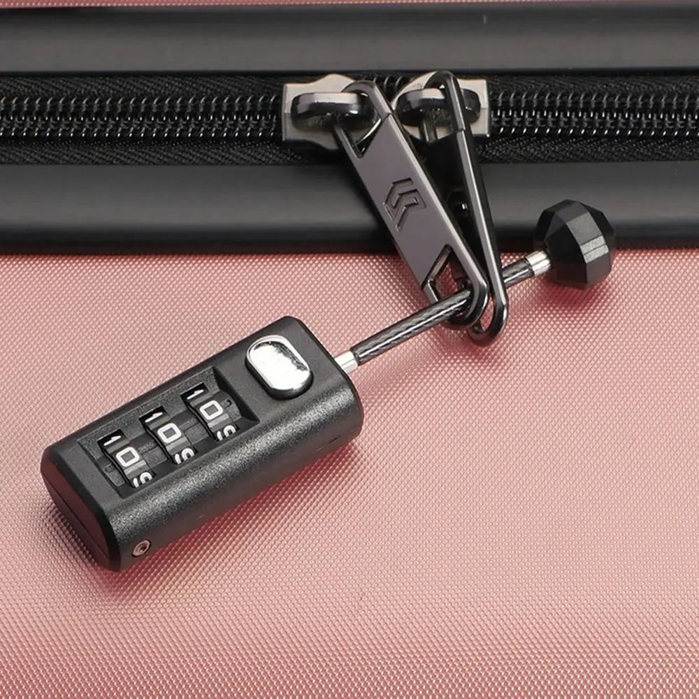 Combination Lock Resettable Coded Lock 3 Digit Password Lock Backpack Zipper Lock Dormitory Cabinet Lock Luggage Padlock Oasis Select