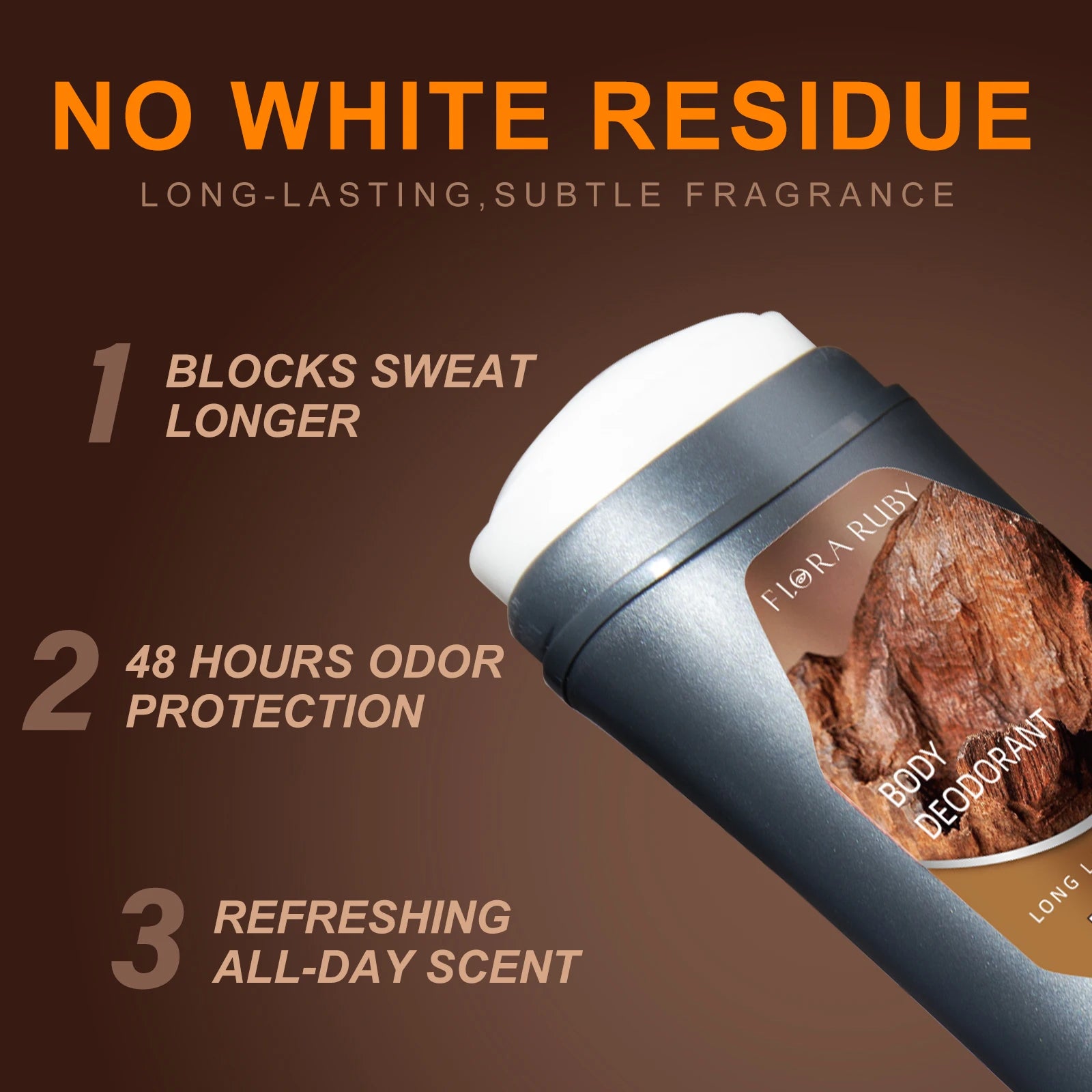 Body Odor Remov for Men Deodorant Antiperspirant Stick Aluminum Underarm Stop Sweating Care Lasting Sport Refreshing 74g/2.6OZ Oasis Select