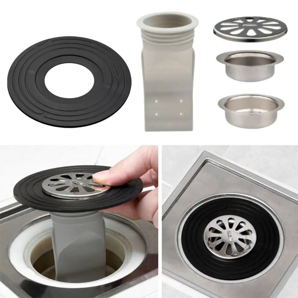 With Grid Grate Cover Shower Floor Drain Core Insect Proof Backflow Preventer Sink Strainer Anti Blocking Dectable Oasis Select