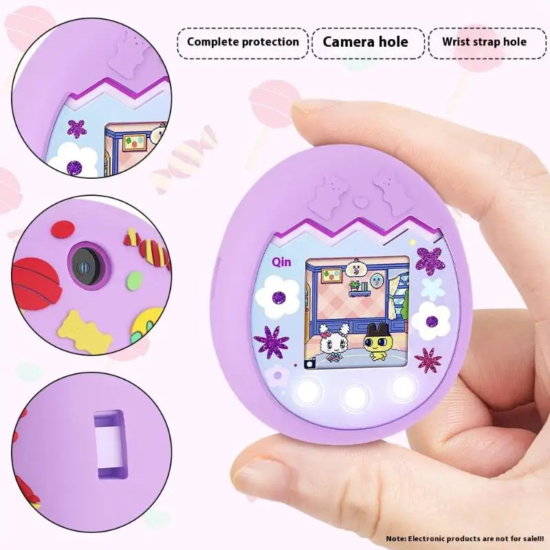 Protective Soft Silicone Skin Case for Virtual Interactive Pet Gaming Tamagotchi Uni with Screen Guard Oasis Select
