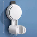 Universal Shower Head Holder No Drill Showerhead Bracket Adjustable Wall Mounted Holder for Bathroom Accessories Stable Rotation Oasis Select White