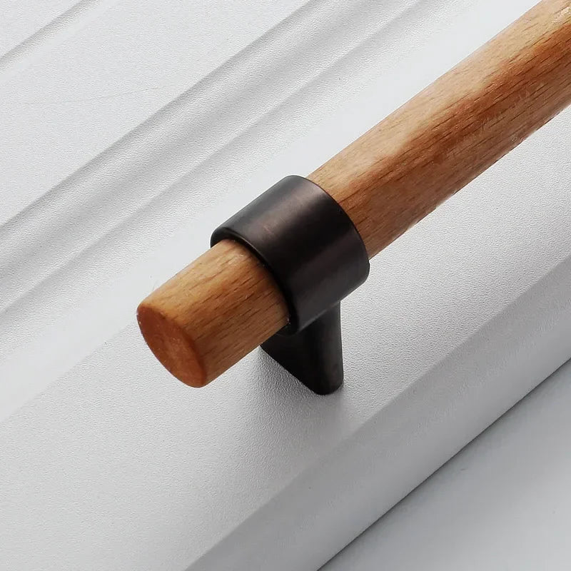Wood Handles for Furniture Bronze in Cabinet Pulls and Modern Black Kitchen Doors Drawer Kids Gold Adjustable Knobs 128mm 160mm Oasis Select
