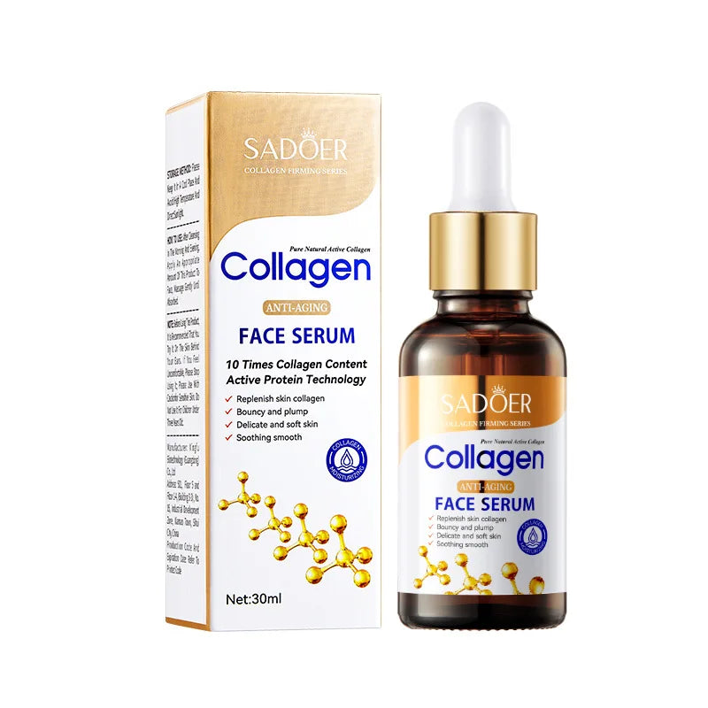 1/3/5pcs SADOER Collagen Face Serum skincare Facial Essence Liquid Anti-aging Moisturizing Nourishing Facial Serum Skin Care Oasis Select 1pc