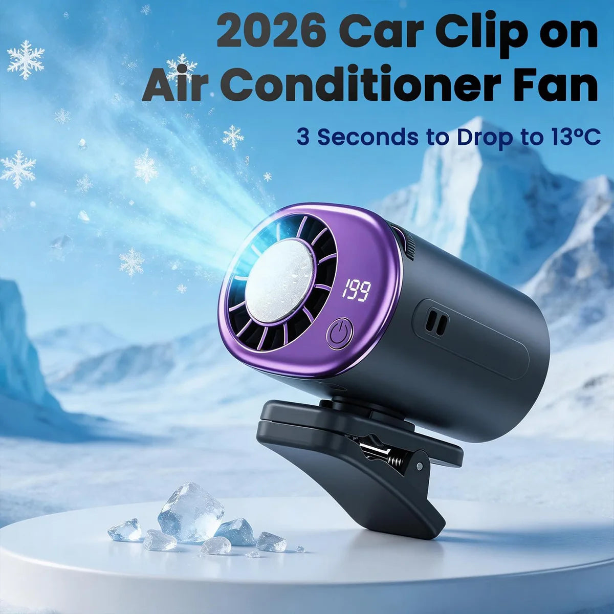 USB Clip-On Portable Neck & Waist Hanging Cooling Fan