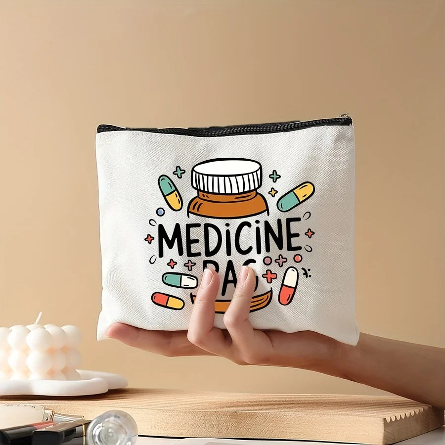 Cosmetic Travel Bag, Zippered Toiletry Pouch, Pencil Case, Organizer Bag, Ladies' Handbag, Perfect Gift for Friends and Teachers Oasis Select