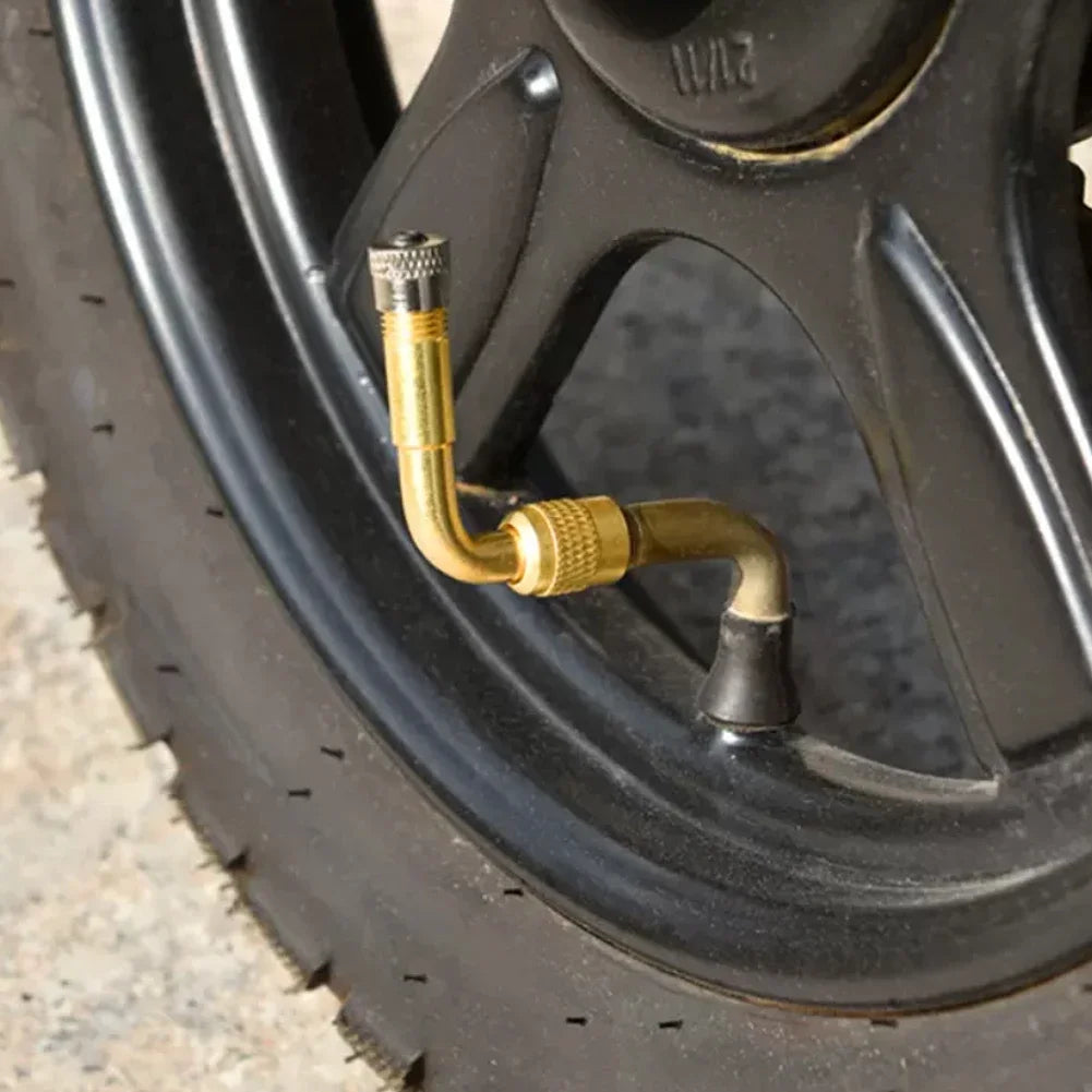 Motorcycle 45 90 135 Degree Angle Bent Valve Adaptor Tyre Tube Valve Extension Adapter for Truck Car Moto Bike Motorcycle Oasis Select