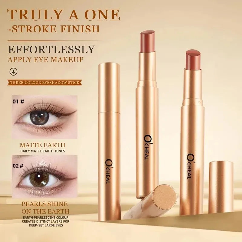 OCHEAL 3-in-1 Waterproof Eyeshadow Stick – Matte & Shimmer