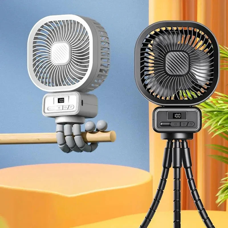 URGGU 5000mAh Portable Octopus Fan – Stroller, Camping & Desk
