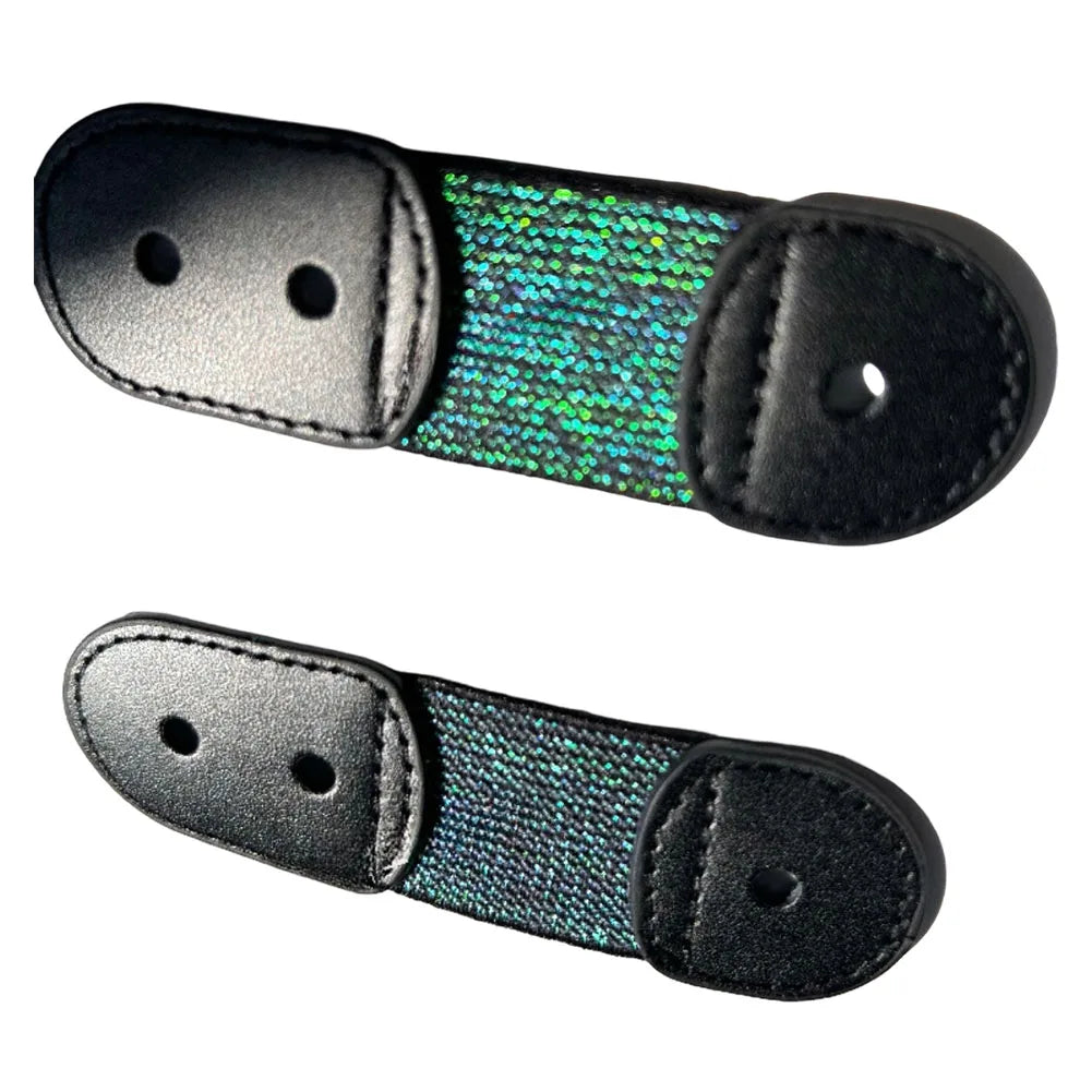 Figure Skates Lace Strap Elastic Bands Keeps Laces Secure and Neat Designed for Training Practice and Competition on Ice Oasis Select Color Black