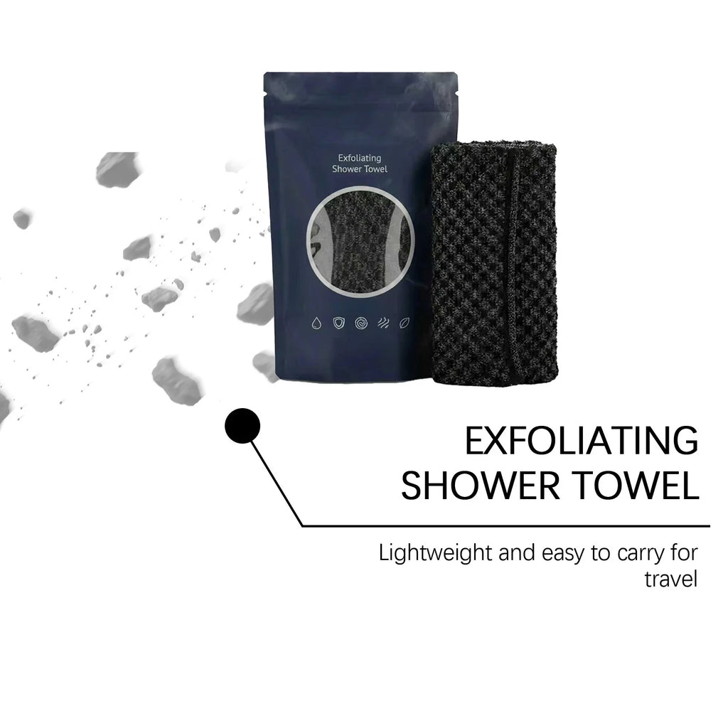 Ultra-Long Exfoliating Bath Towel Deep Clean Remove Dirt Oil Exfoliate Dead Skin Durable Improve Rough Skin Men Women Back Towel Oasis Select