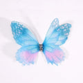 50Pcs 3D Organza Fabric Butterfly Appliques Double-layer Gradient Color Simulation Mesh Butterfly Patch Translucent Oasis Select 02