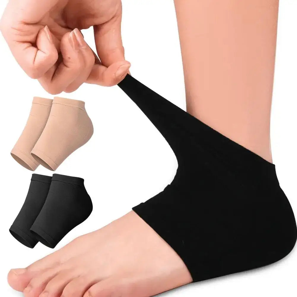 2PCS Gel Moisturizing Heel Socks Spa Sock For Foot Care Gel Heel Socks For Dry Cracked Dry Feet Skin Gel Heel Repair Socks Tools Oasis Select