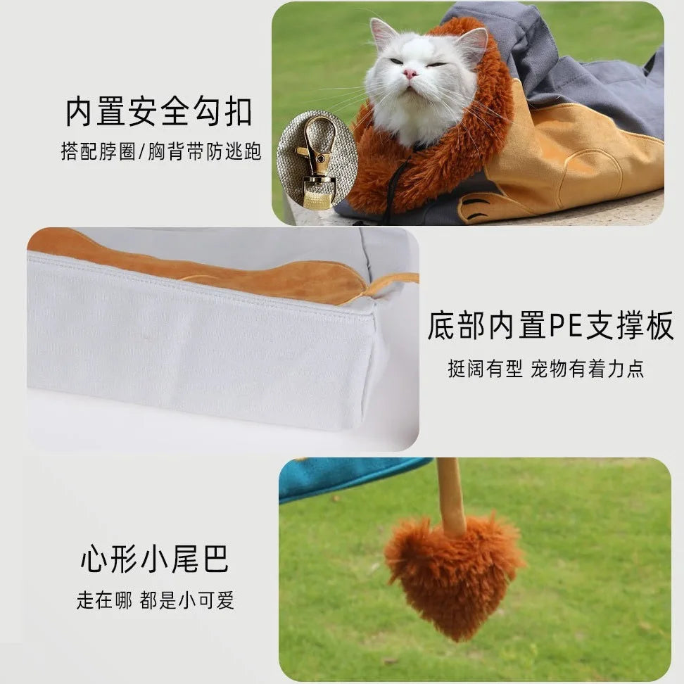 PetBag Creative Animal Pet Tote Bag for Cats and Puppies Shoulder Bag Small Crossbody Bag for Dogs Oasis Select
