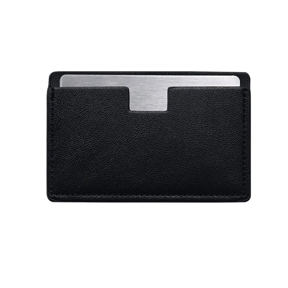 Shatterproof Pocket Makeup Mirror – PU Leather Card Size