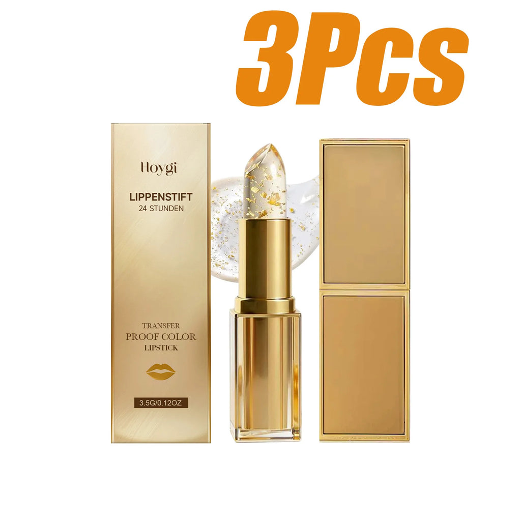 Hoygi Gold Foil Color-Changing Lip Balm – Moisturizing Color-Changing Lip Balm Oasis Select 3Pcs