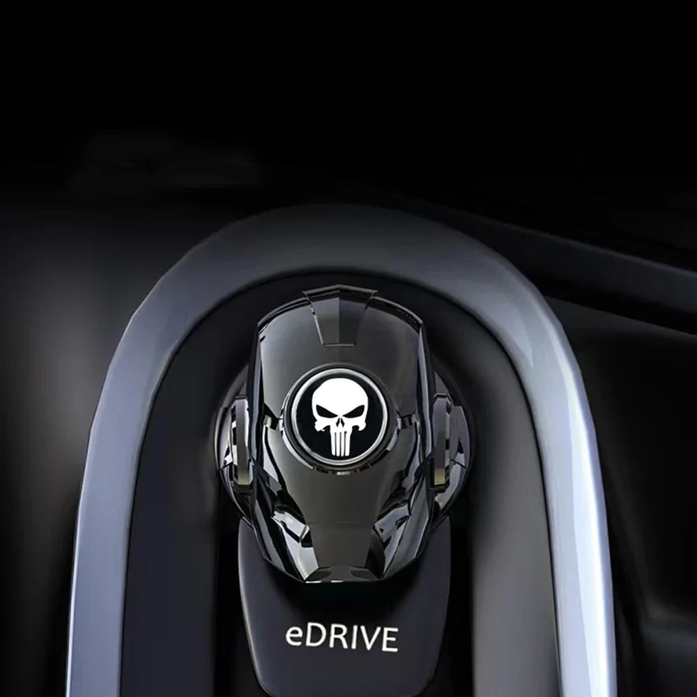 Car Ignition Cover Start Stop Button Protective Cap Ignition Switch Interior DecorAccessory For Audi BMW Benz Toyota Honda Oasis Select Skull