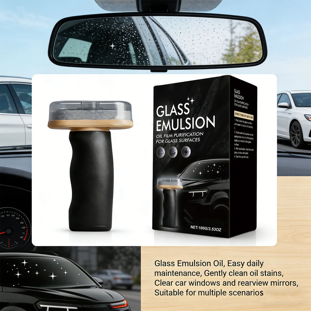 Handheld Glass Emulsion Oil Film Purification for Glass Surfaces Improve Clarity Windows Rearview Mirror Auto Glass Cleaning Oasis Select