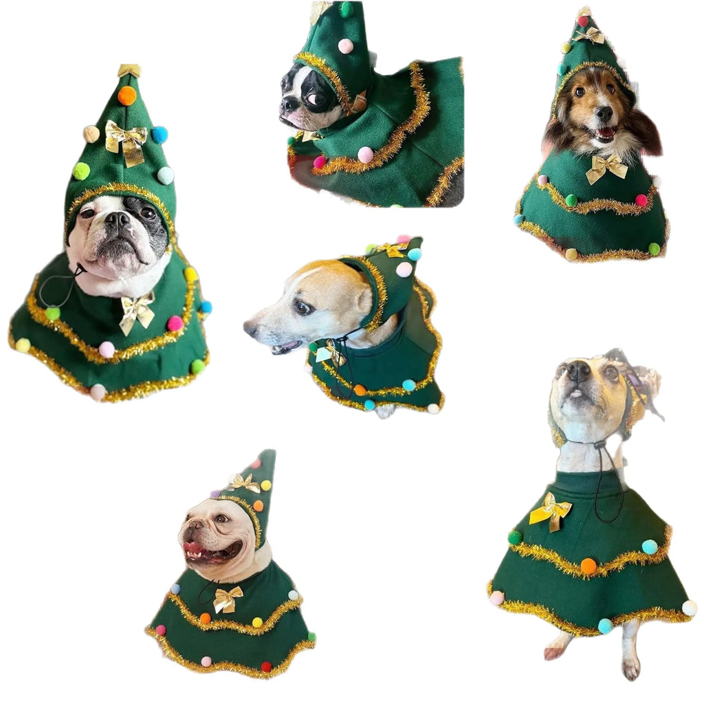 Dog Christmas Cape Cute Cat Costume Christmas Role-playing Party Oasis Select