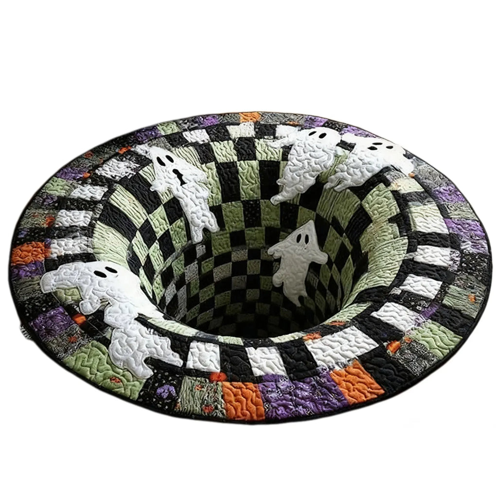 Halloween Optical Illusion Vortex Rug | Non-Slip Door Mat