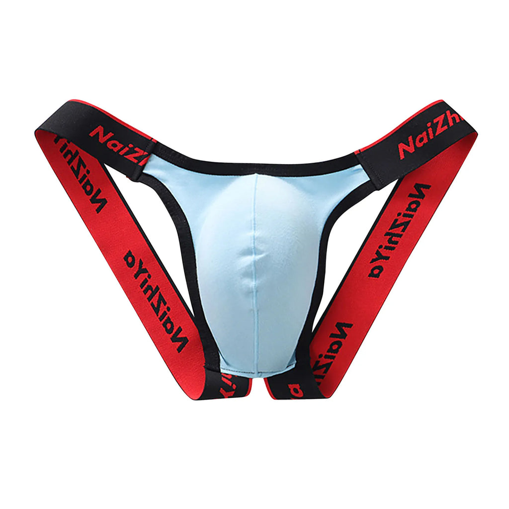 Men Sexy Gay Thongs Polyester Cueca Hombre Jockstrap Men Erotic Open Back Underwear Mens Erotic Low Waist Thong T Shape G String Oasis Select