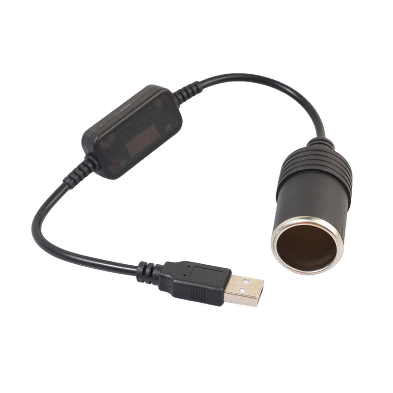 1PC Vehicle Interior Accessory, 5V To 12V Car Cigarette Lighter Socket USB Adapter Plug Connector Oasis Select