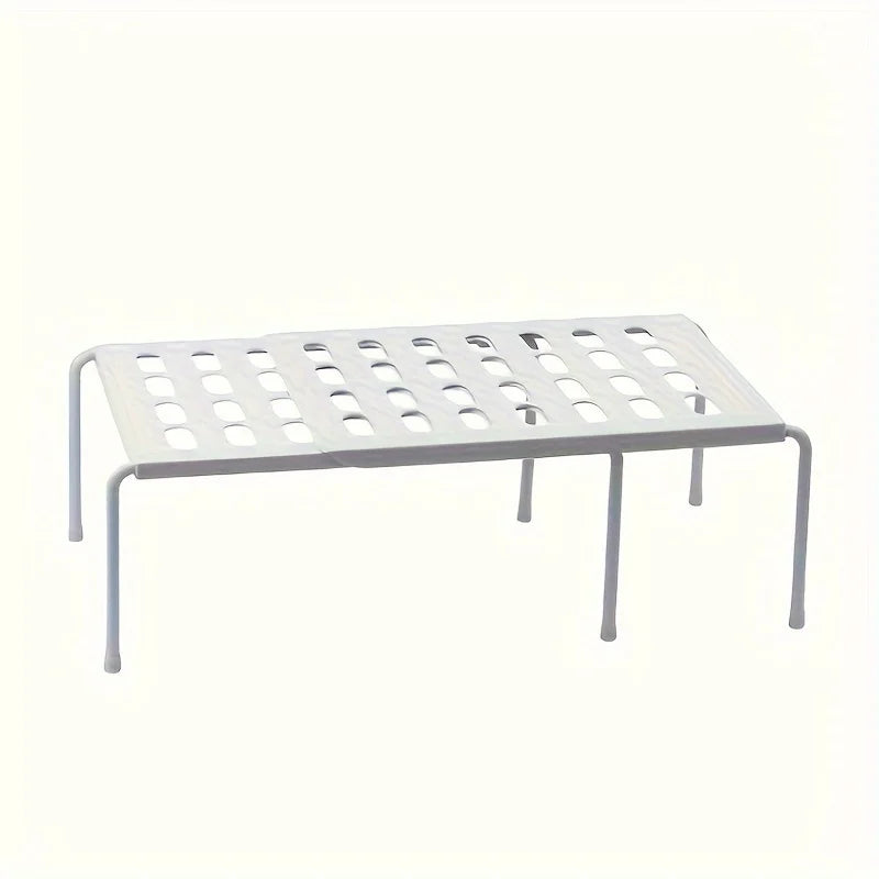 Non-adjustable plastic shoe rack, multi-layer storage organizer, space-saving sports shoes, slippers, family dormitory wardrobe, Oasis Select White