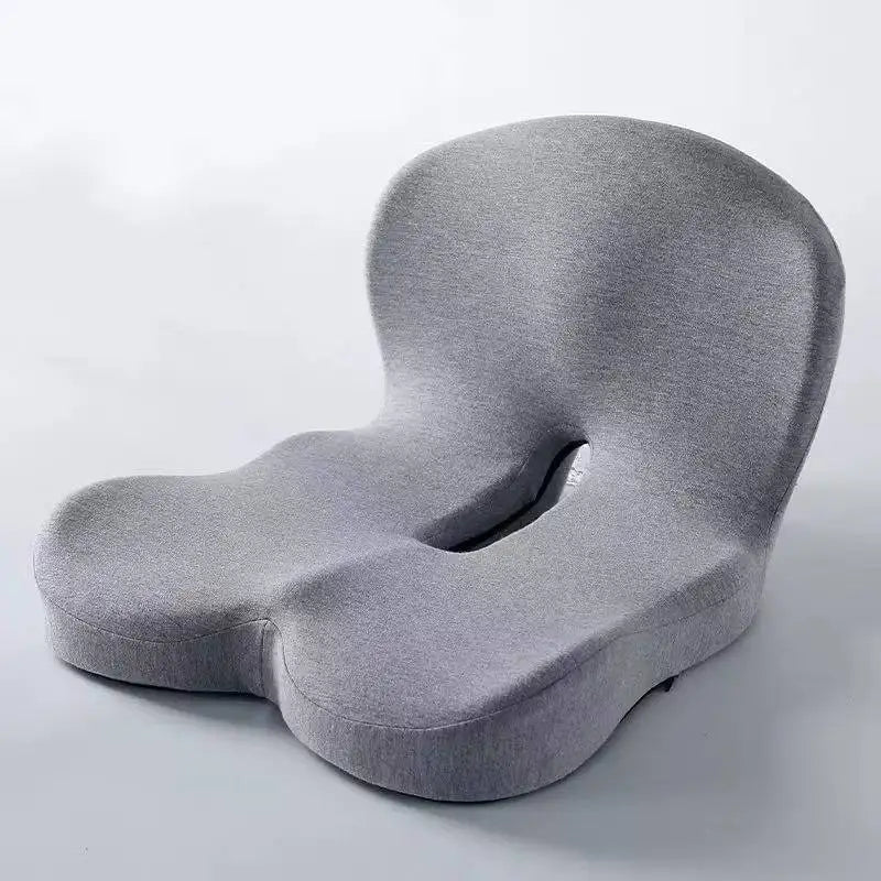 Ergonomic Seat Cushion Hand Washable Cover Waist Support Comfort Seat Cushion for Back Sleepers Office Car Home Use Home Textile Oasis Select Gray