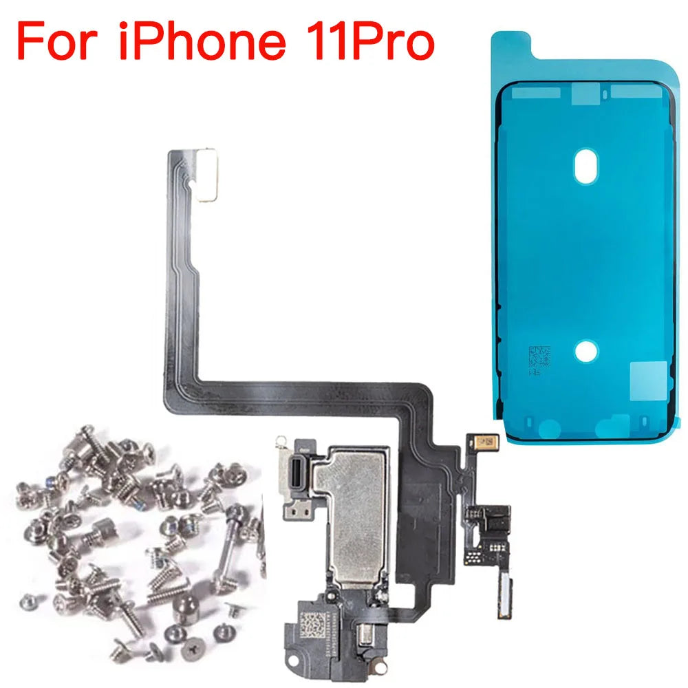 iPhone Earpiece Speaker Flex + Waterproof Sticker & Screws Kit