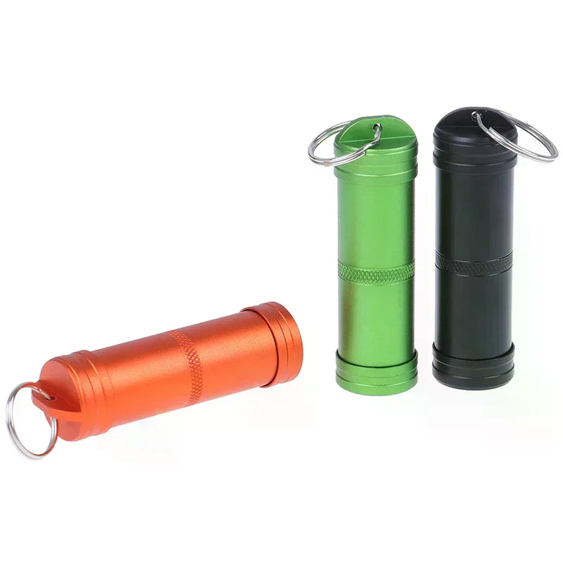 1PC Mini Waterproof Capsule Seal Bottle Outdoor EDC Survival Pill Box Tank Case Oasis Select