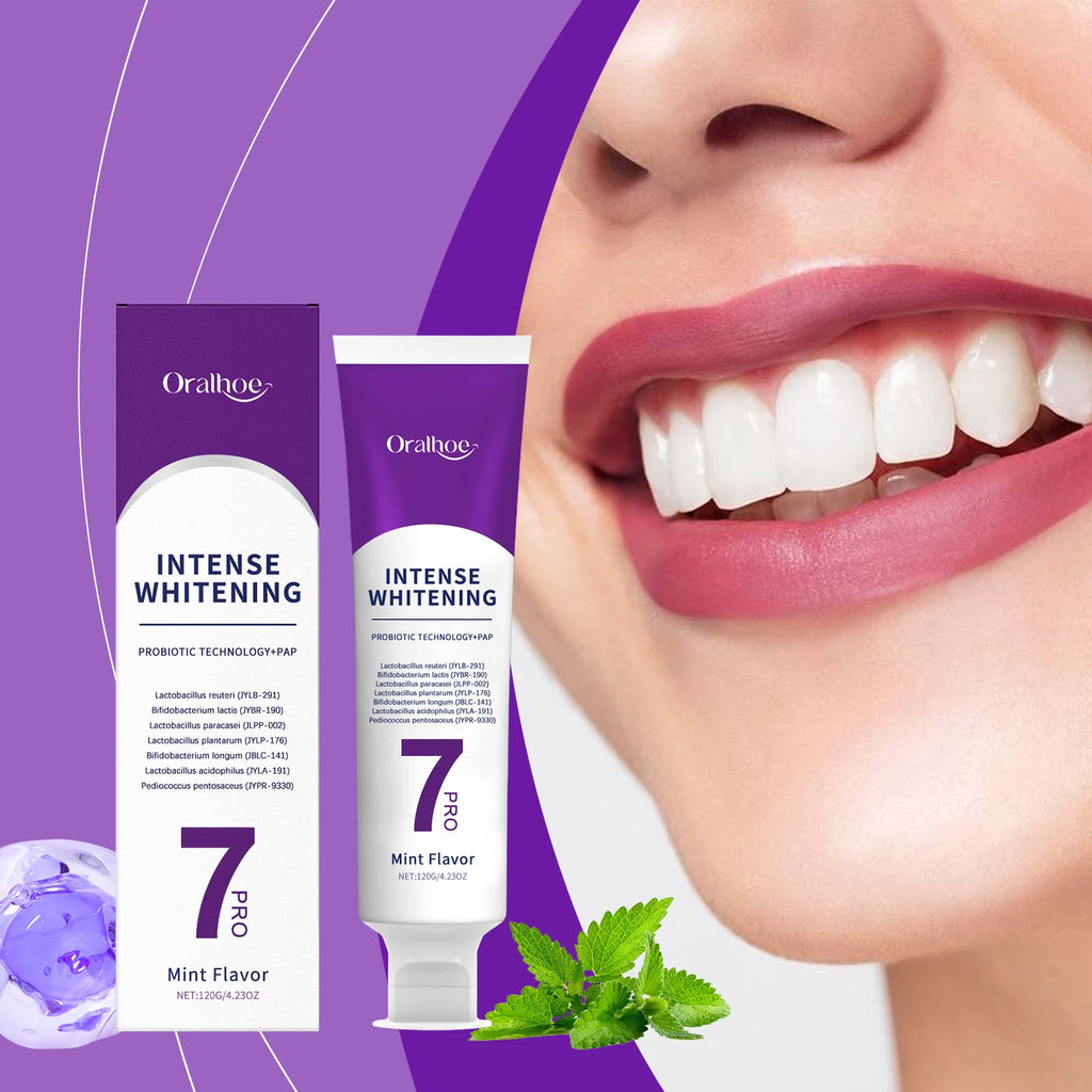 Purple Hydroxyapatite Whitening Toothpaste Removal Plaque Stain Dental Bleaching Cleaning Oral Hygiene Fresh Breath Toothpaste Oasis Select