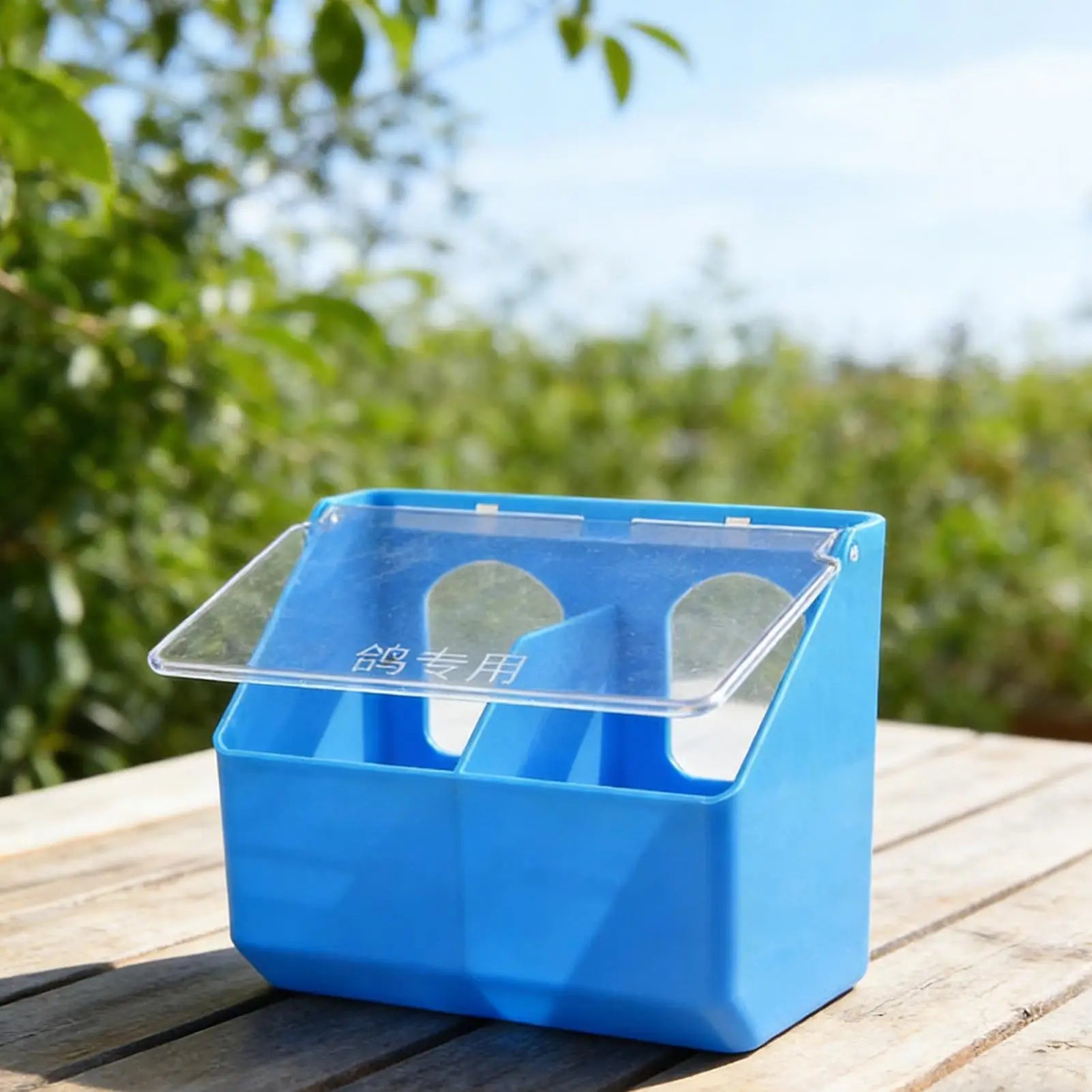 Birds Feeder Hanging Cage Box Automatic Feeder Large Capacity Food Trough Food Storage Case Birds Bird Feeding Supplies Oasis Select