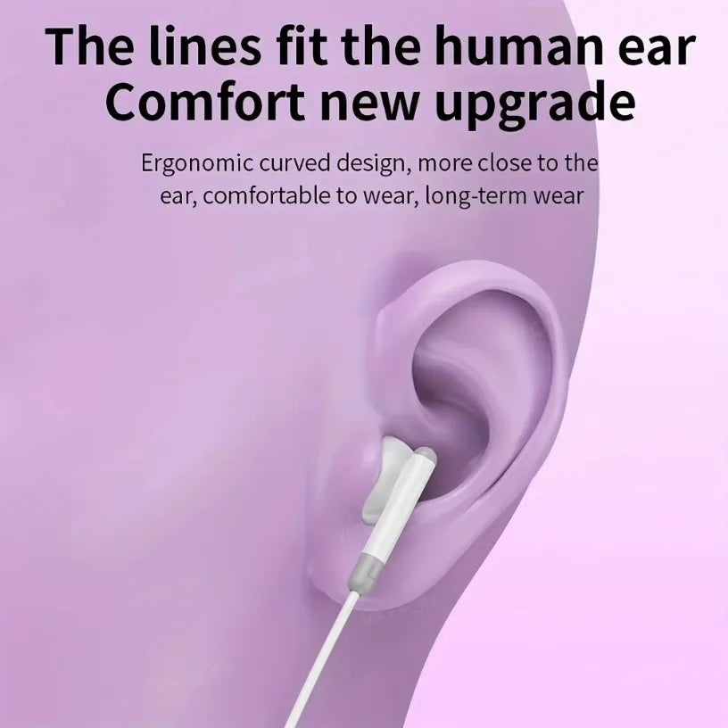 In Ear Wired Earphones 3.5mm/USB-C Volume Control with Microphone Music Sports Headphones For iPhone 16 15 Samsung S24 Xiaomi Oasis Select