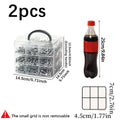 2pcs stackable plastic hardware accessory storage boxe multi-layer combination bolt part sorting box portable toolbox household Oasis Select 3pcsx3pcs
