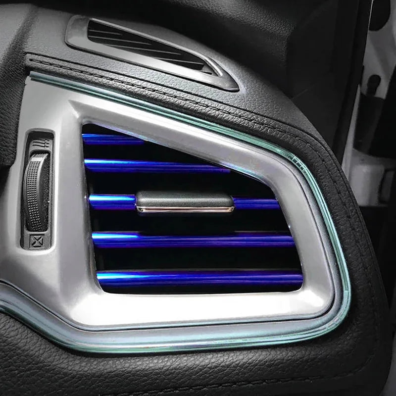 10/20PCS 20cm Car Air Conditioner Outlet Decorative U Shape Moulding Trim Decor Strips Car Door Edge Corner Protector Oasis Select