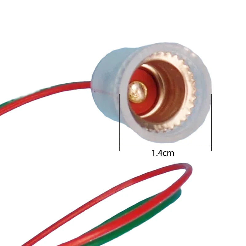 10Pcs 20 cm E10 Lamp Holder With Wire E10 Lamp Base Teaching Instrument Lampholder Oasis Select