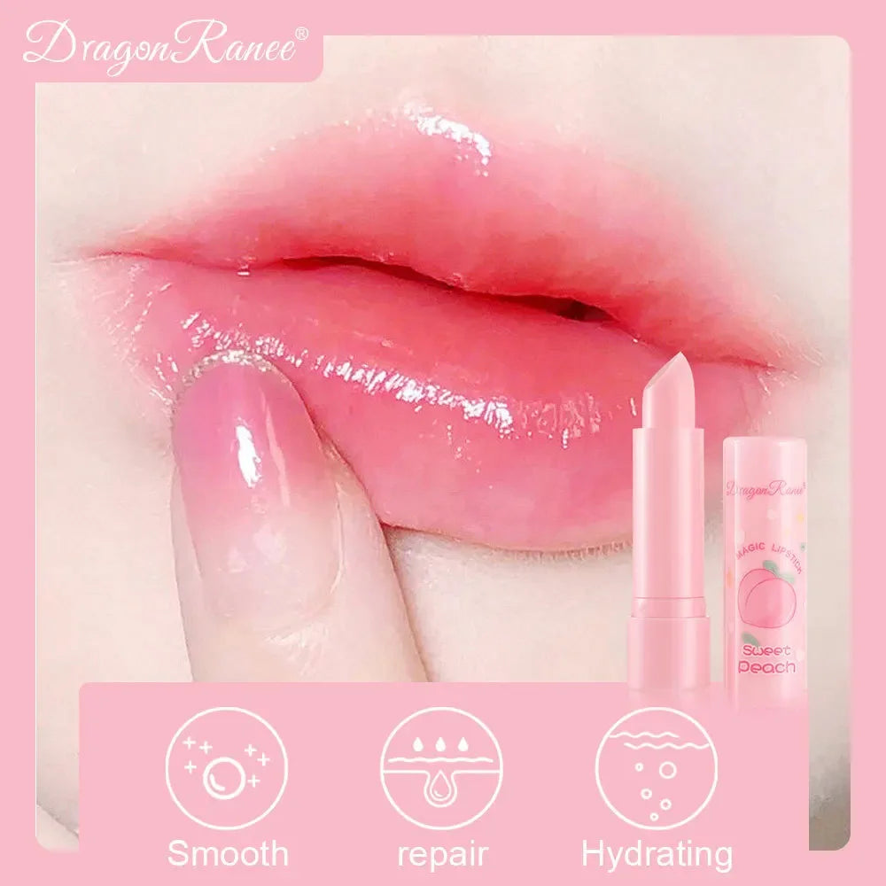 Dragon Ranee Color-Shift Peach Jelly Lip Balm – Tinted & Long-Lasting
