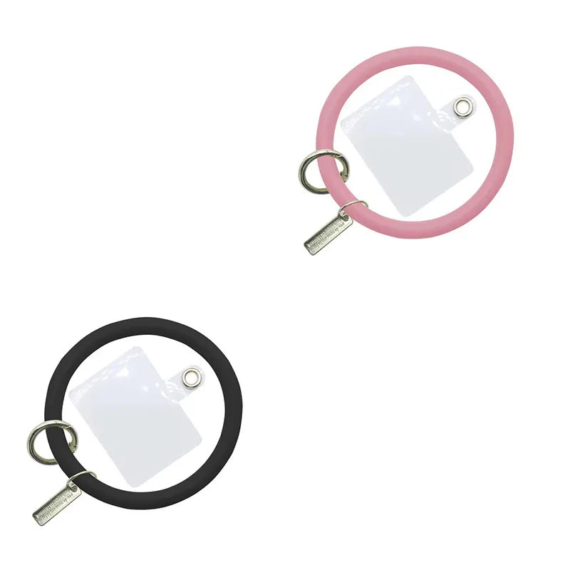 1/2pc Universal Hanging Ring fore Mobile Phone Soft Silicone Lanyard Strap Anti-Lost Bracelet for iPhone Xiaomi Samsung Keychain Oasis Select Mix-2pcs 3