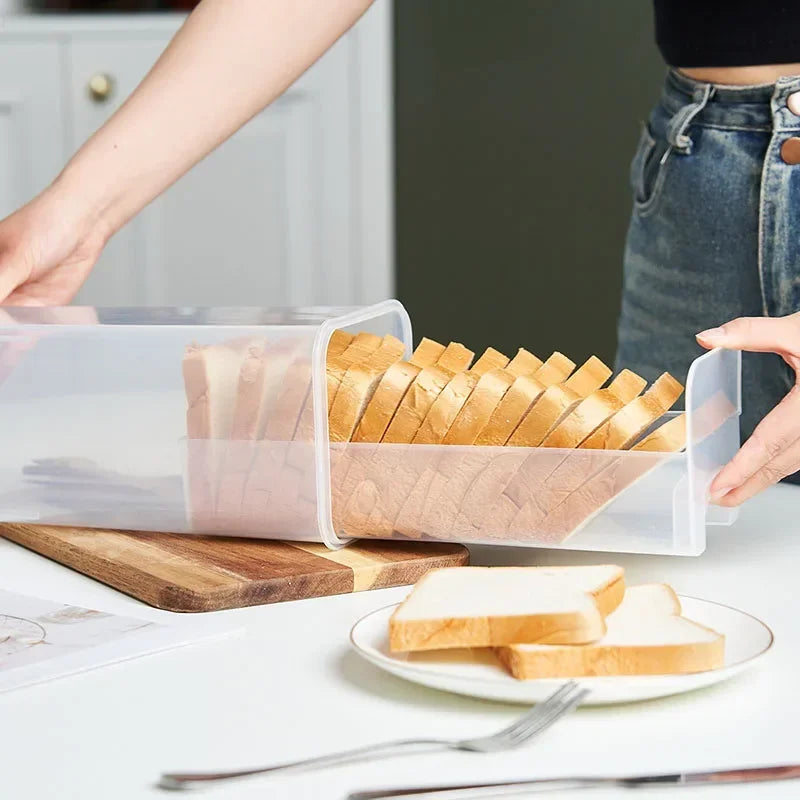 Plastic Bread Box with Sealing Lid and Tray, Bread Storage Box, Sandwich Bread Storage Box, Pasta Storage Box, Multigrain Jar Oasis Select