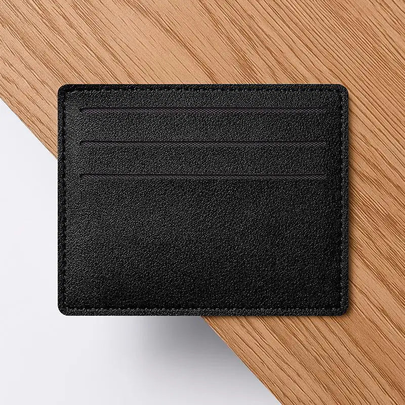Minimalist Slim PU Card Holder – 6-Slot Pocket Wallet Case Slim Card Holder Oasis Select A2