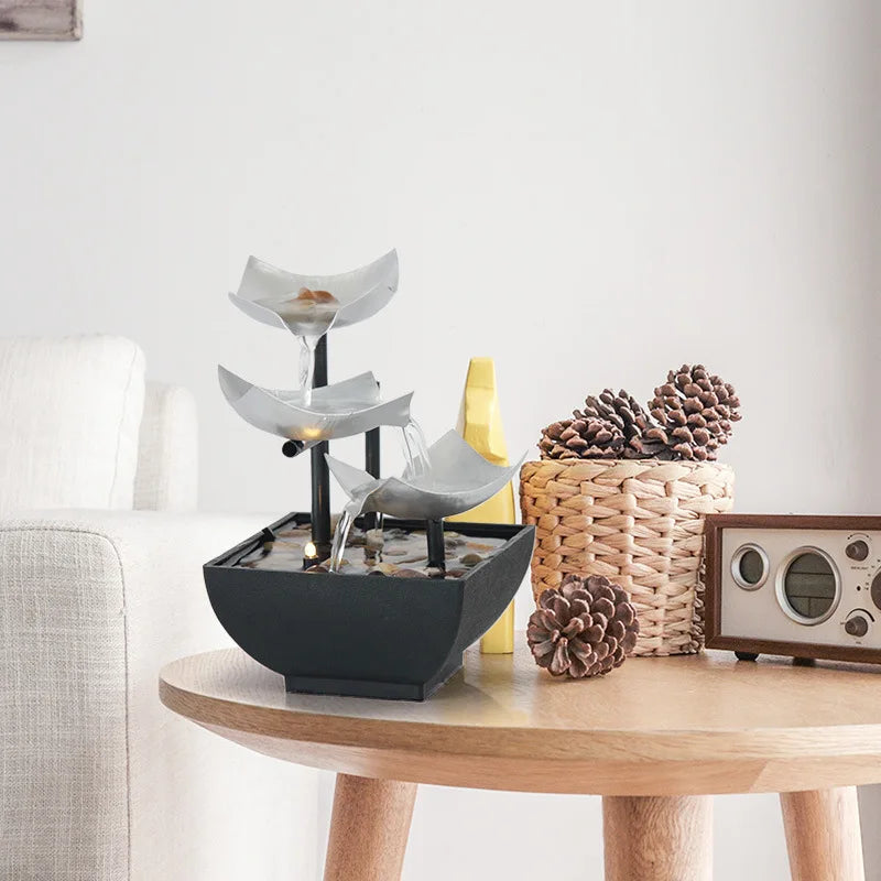 Water Decoration Tabletop Fountain Crafts Office Water Fountain Feng Shui Decoration Home Accessories Oasis Select