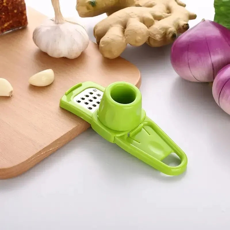 1 Pack Mini Garlic Grinder Creative Garlic Press Kitchen Garlic Mash Manual Garlic Mashing Green Kitchen Gadgets Oasis Select