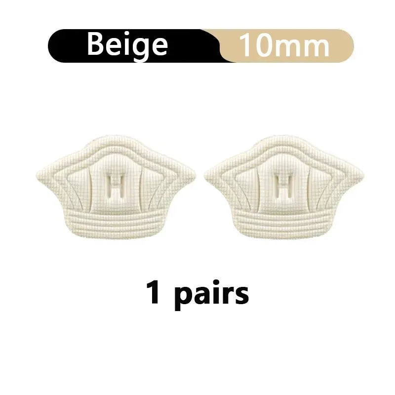 3/5pairs insoles patch heel pads for sport shoes back sticker adjustable size antiwear feet pad cushion insert insole Oasis Select Beige-10mm-1pair